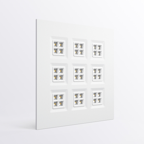 Daphne モジュラーパネルライト - UGR<11、180lm/w、オフィス/学校/工場などに最適。