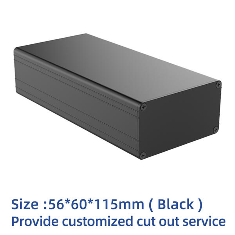 56*60mm custom aluminum extrusion enclosure box electronics enclosure cases box for pcb