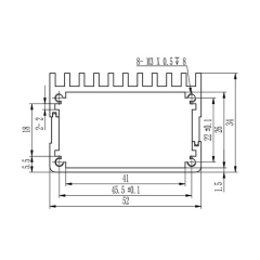 52*34mm Aluminum Enclosure Case Electronics Junction Box