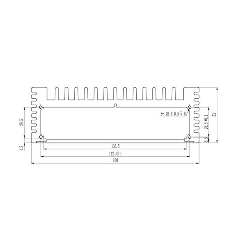 160*53mm Manufacturer Junction Box Case Aluminum Enclosure