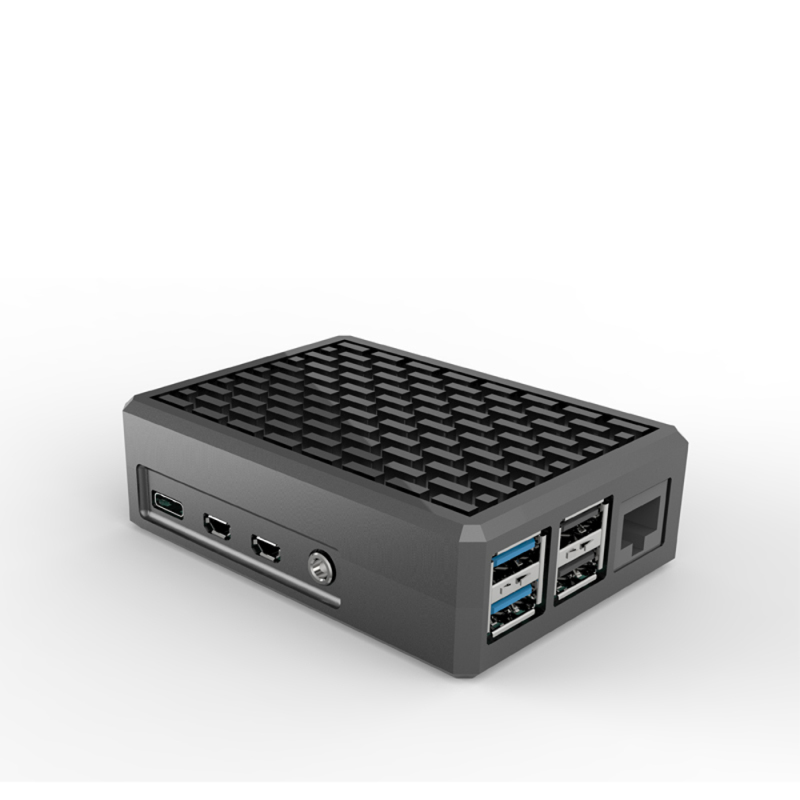 New Arrival raspberry pi 4B case heat dissipation metal housing raspberry pi4 motherboard aluminum alloy protective housing