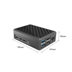 New Arrival raspberry pi 4B case heat dissipation metal housing raspberry pi4 motherboard aluminum alloy protective housing