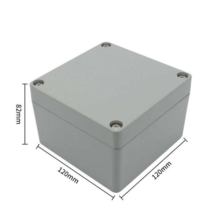 Hot sale diecast aluminum enclosure electronic junction box amplifier enclosure junction housing for PCB 120*120*82mm
