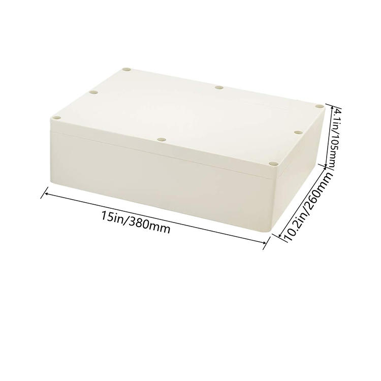 Custom Waterproof Abs Plastic Enclosure electronic enclosures Junction Box for PCB electronic components 380x260x105 mm