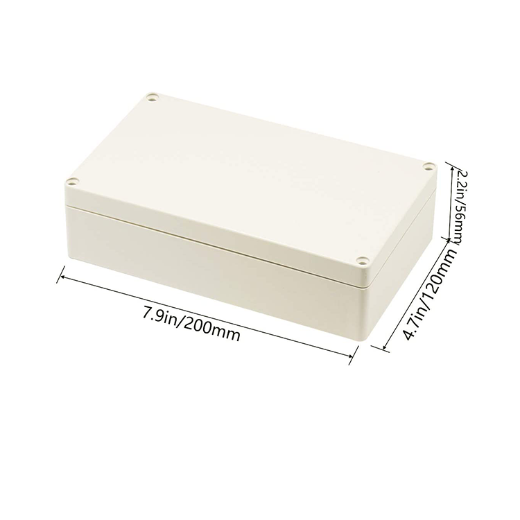 200*120*56mm Waterproof ABS Plastic enclosure Junction Box electronic enclosure project box