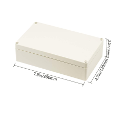 custom waterproof ABS plastic junction box iittala for PCB electronics enclosure case 200 x 120 x 56 mm