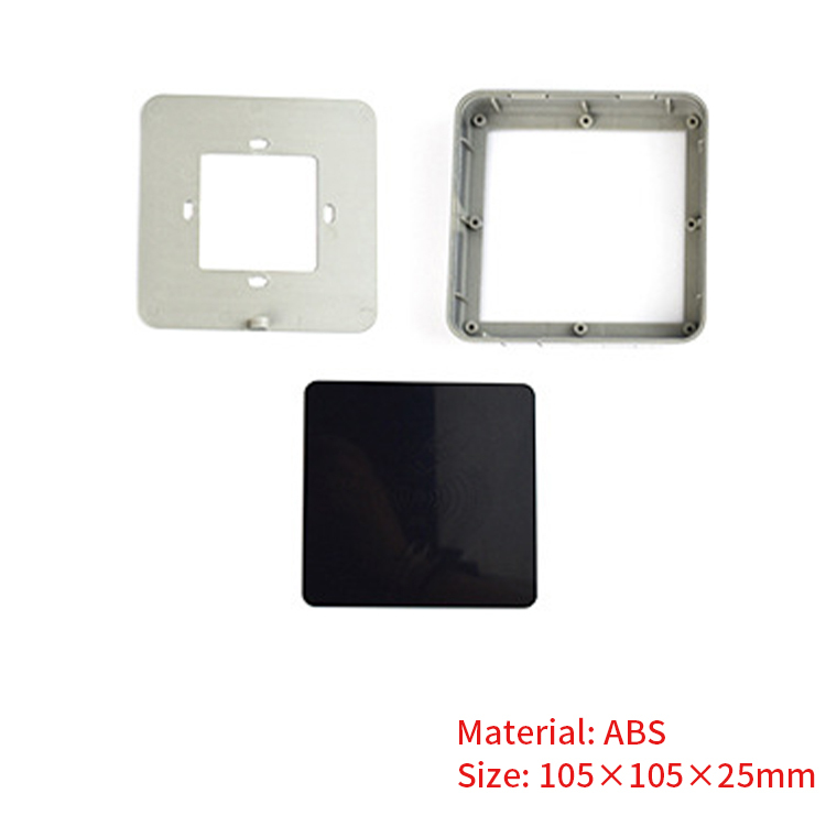 Custom ABS Plastic Injection molding Case Box Enclosure Card Reader Plastic Enclosure105*105*25mm