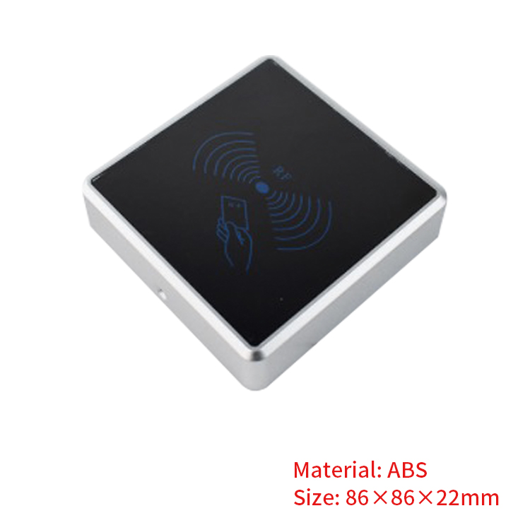 Custom ABS plastic enclosure door Access Control RFID Card reader enclosure 86*86*22mm