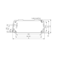 80*35mm-L aluminium case diy electronic project enclosure junction box for Circuit board