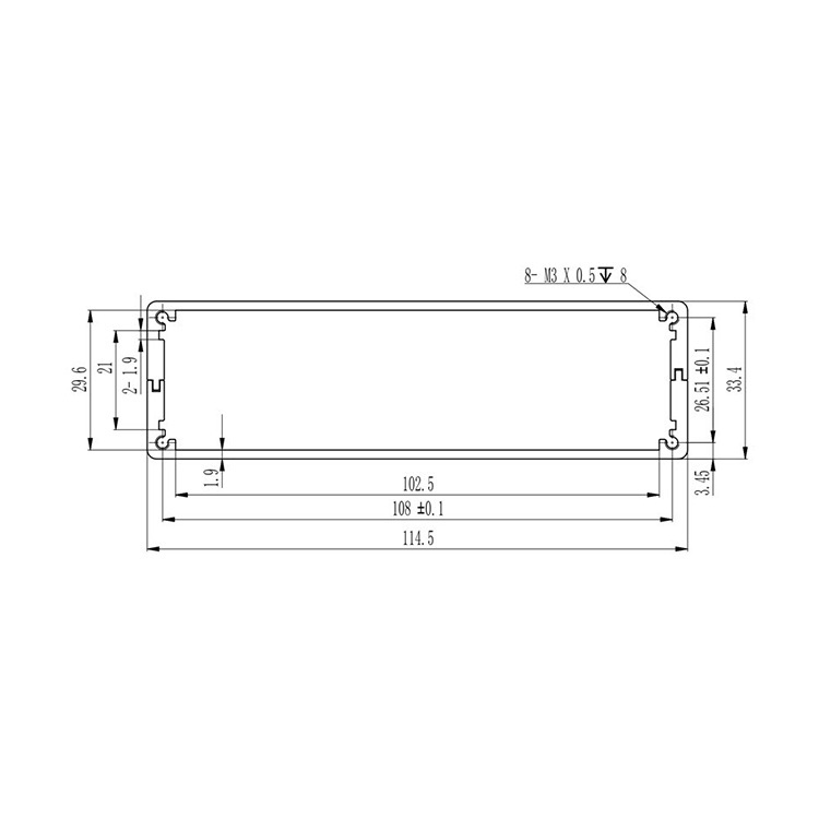 114*33mm-L aluminum box electrical project box led driver lighting box