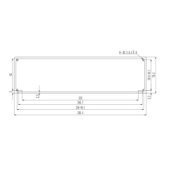 256*70.2mm-L aluminum extrusion design guide pcb enclosure box electronics case