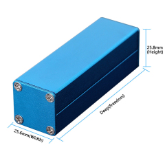 25*25mm-L small diy electrical enclosure boxes anodized aluminum project box