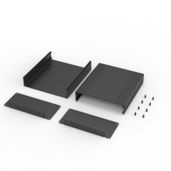 107*47mm-L Custom Electronics Housing Extruded Aluminum Box Oem Extruded Aluminum Enclosure