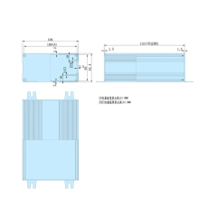 106*54mm-L Custom Aluminum Electronic Instrument Heatsink Case
