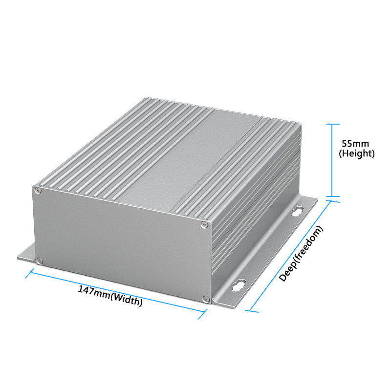 147*55mm-L Extruded Aluminum Enclosure Control Box Electronic Project Box For Diy Case