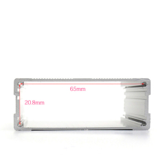 69*24mm-L Anodizing Aluminum Extruded Box Aluminium Extrusion Enclosure
