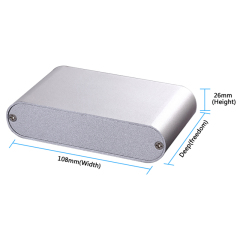 108*26mm-L Complete specification customized extrusion aluminum profile electronics device housing for project and industry