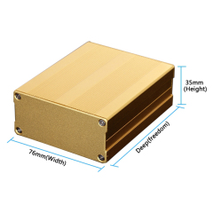 76*35mm-L Custom Aluminum Extrusion Box / Extruded Aluminum Enclosure For Electronics