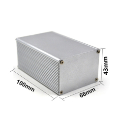 66*43mm-L Anodizing Look Extrusion Aluminum Case Electronics Cable Enclosure for Project