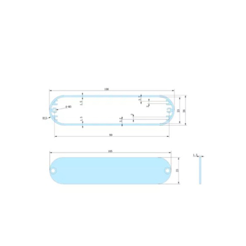 108*26mm-L Waterproof Wall Mount Aluminum Extrusion Case Custom Electronic Box Aluminum Extruded Pcb Enclosure