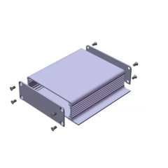 brushed aluminum alloy case pcb instrument box metal electronic project enclosures 104*28mm-L