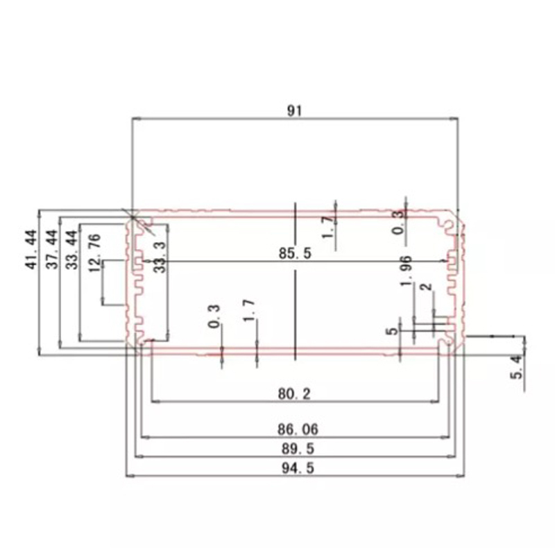 97*41mm-L Control Box Type and Extruded Aluminum Heatsink