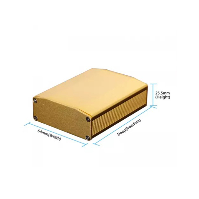 64*25.5mm-L Freemm Extruded Aluminum Electronic Enclosure Aluminum Extrusion Enclosure PCB Housing Box