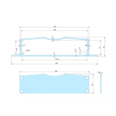 129*29mm-L Custom Controller Box Aluminum Power Supply Enclosure Aluminium Battery Enclosure