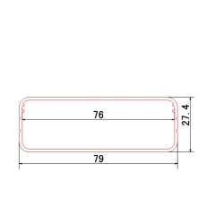 79*27mm-L Anodized Split Body Aluminum Extruded Enclosure For Outdoor Inverters And Other Instruments