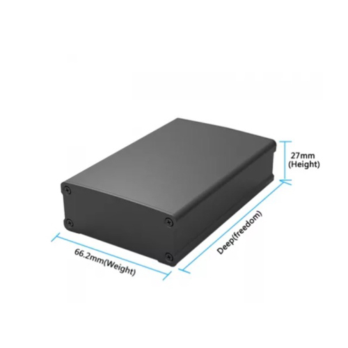 66.2*27.5mm-L Aluminum Enclosure Case Integrated Enclosure Case DIY Junction Box Shell Aluminum Power Enclosure Shell