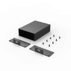 Circuit Board Instrument Aluminum Cooling Box DIY Electronic Project Enclosure 74*29mm-L
