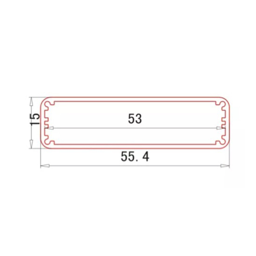 55*15mm-L PCB Integrated Amplifier Housing Aluminum Extruded Project Electronic Case