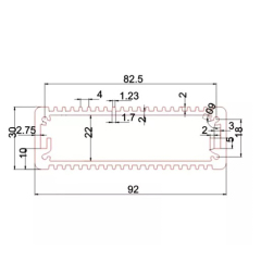 92*30mm-L Complete specification customized extrusion aluminum profile electronics