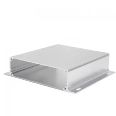 Source manufacturer brushed aluminum alloy case pcb instrument box metal electronic project enclosures 131*31mm-L
