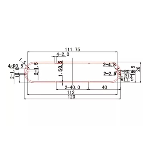 120*26mm-L Custom process thermal design aluminum extrusion switch box industry