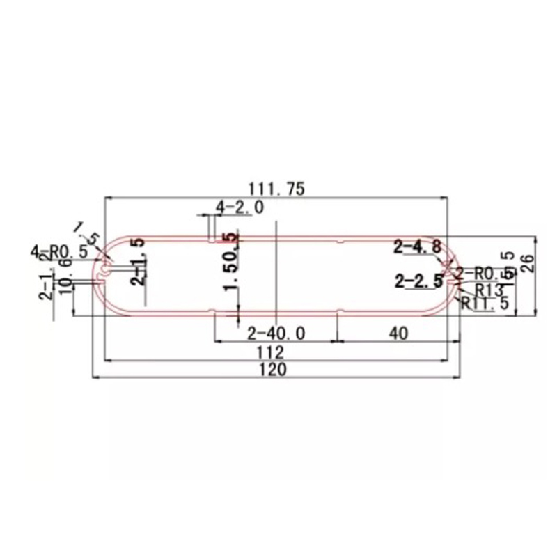 120*26mm-L Custom process thermal design aluminum extrusion switch box industry