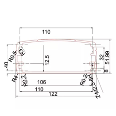 122*54mm-L Aluminium Enclosure electronics Manufacturer wall mounted weatherproof
