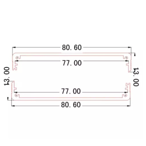 81*24mm-L aluminium case diy electronic project enclosure junction box aluminum for
