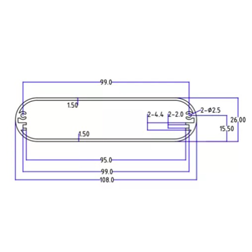 108*26mm-L Aluminium Enclosure for communication Aluminium Enclosure for