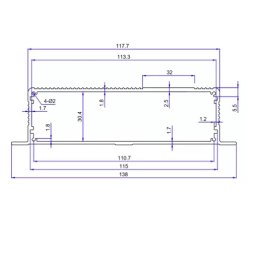138*35mm-L aluminium housing metal electronics box diy aluminum enclosure