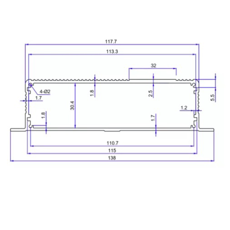 138*35mm-L aluminium housing metal electronics box diy aluminum enclosure