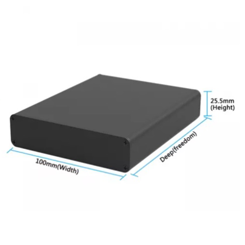 100*25.5mm-L Aluminum Extrusion Enclosure for Electronic powder supply enclosure