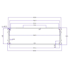 170*54mm-L Aluminum Enclosure heatsink with Anodized ,custom request are welcome