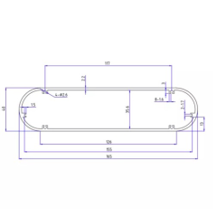 Aluminum Enclosure Profile enclosure Instrument Alloy case PCB Circuit Board Box Customized Electronic Case 165*40mm-L