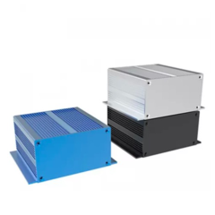 brushed aluminum alloy case pcb instrument box metal electronic project enclosures 116*53mm-L