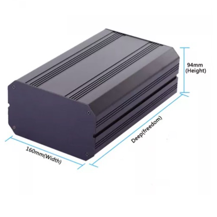 160*94mm-L aluminium casing sheet metal box manufacturer panel box pcb case