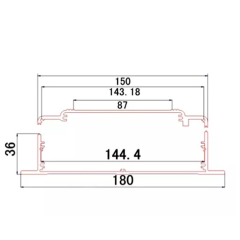 180*50mm-L aluminum project box enclosure grp enclosures custom