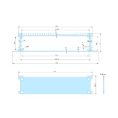 143*31mm-L aluminium chassis enclosures for electronics wall mount box