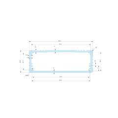 82.8*28.8mm-L aluminum amp chassis box metal enclosure design china aluminum
