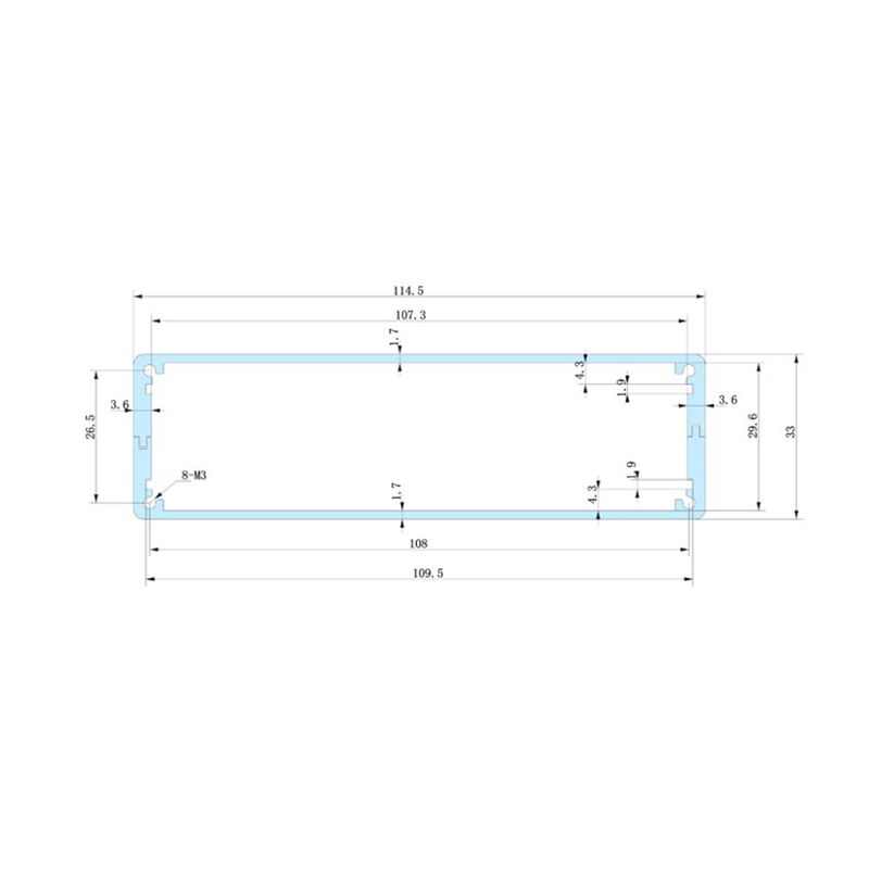 114*33mm-L cheap aluminium project enclosure metal box for electronics